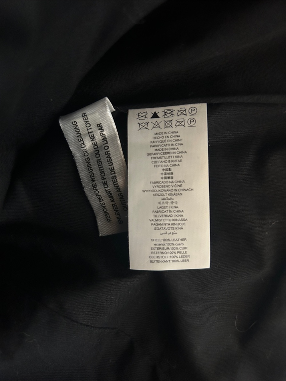 Michael Kors Women's Black Leather Moto Jacket - Picture 5 of 5